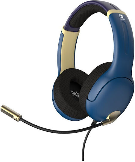 PDP Airlite Switch Over Ear Gaming Headset με σύνδεση 3.5mm Zelda: Hyrule Blue for Nintendo Switch