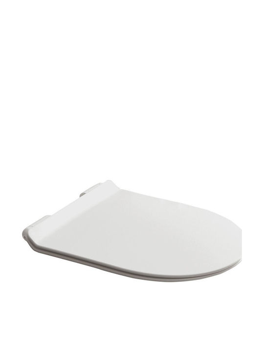 Bianco Ceramica Bakelite Soft Close Toilet Slim Seat White