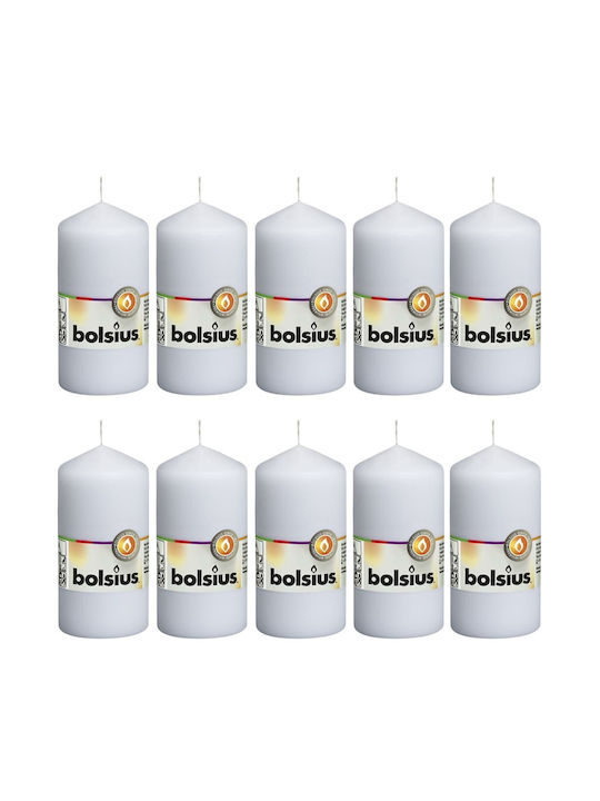 vidaXL Scented Candle White 10pcs