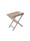 Rechteckig Beistelltisch Butler Holz Beige L48.5xB32xH48.5cm