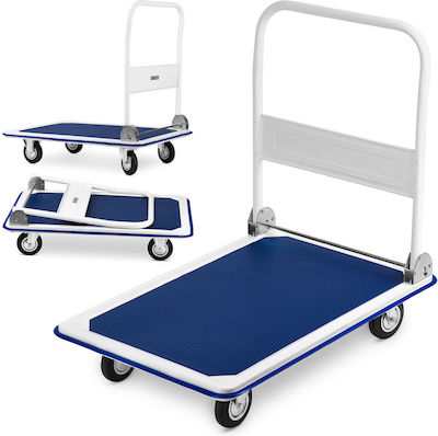 Transport Trolley Foldable for Weight Load up to 300kg White