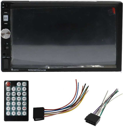 PerVoi Auto-Audiosystem 2DIN (Bluetooth/USB/AUX/WiFi/GPS/Apple-Carplay/Android-Auto) mit Touchscreen 7"
