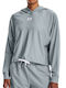 Under Armour Women's Cropped Hooded Sweatshirt Blue