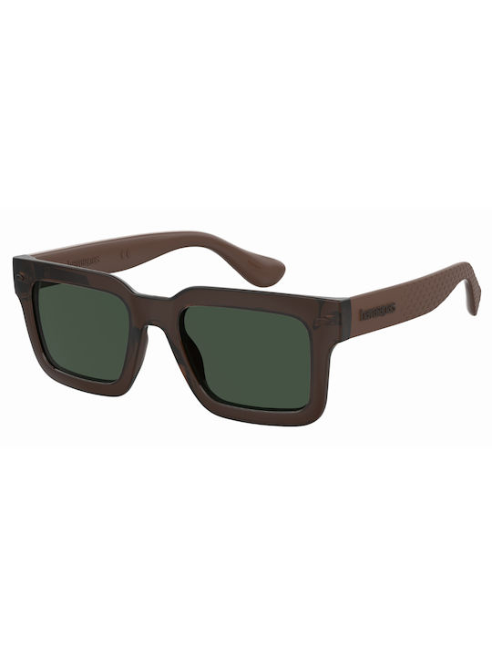 Havaianas Vicente Men's Sunglasses with 09Q/QT Plastic Frame and Green Lens