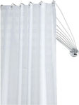 Sealskin Telescopic Shower Curtain Track Plastic White 90cm