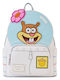 Loungefly Spongebob Squarepants Sandy Cheeks Kinder Rucksack Rucksack Blau 23cmx12cmx27cmcm Nickelodeon Spongebob Schwammkopf Sandy Cheeks Cosplay Mini