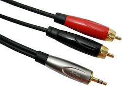 Schulz Kabel 3.5mm male-2x RCA male 2m GEZ2 Schulz Kabel 3.5mm male-2x RCA male 2m GEZ2