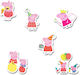 Peppa Stickers 5cm / 8pcs