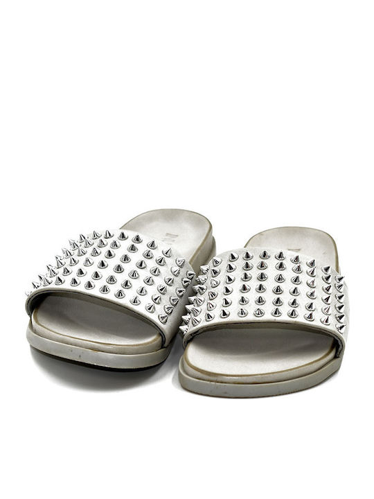 Inuovo Leather Women's Flat Sandals in Gray Color