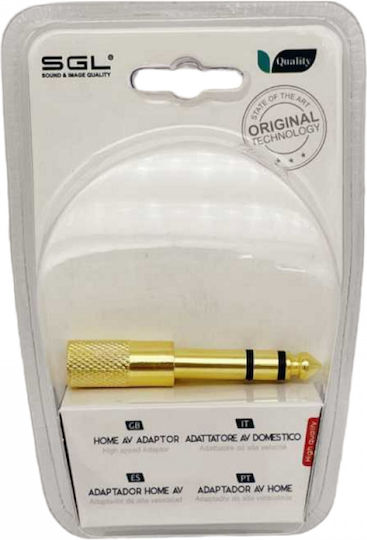 SGL Converter 6.3mm male to 3.5mm female Gold 1pcs (098289)