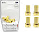 SGL Μετατροπέας Coaxial male σε F-Connector female Χρυσό (098708)