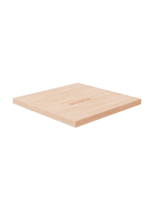vidaXL Square Table Surface made of Solid Wood in Brown Color 70x70x4cm 342945 1pcs