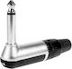 Emelec Stecker 6,3mm Klinke mono männlich Silber (EQ9013)