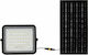 V-TAC Wasserdicht Solar LED Flutlicht 10W Kaltweiß 6400K mit Fernbedienung IP65