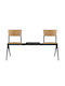 Κάθισμα Αναμονής 2 Θέσεων Bench Fuego/D2Τ Μπεζ 150x53x83cm