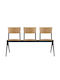 Κάθισμα Αναμονής 3 Θέσεων Bench Fuego/D3 Μπεζ 150x53x84cm