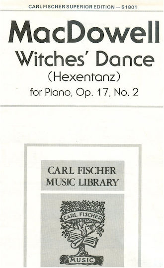 Carl Fischer Mac Dowell - Wiches Dance Op.17 N 2 Sheet Music for Piano