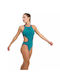 Arena One-Piece Swimsuit with Cutouts Green