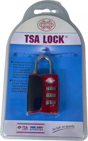 Tsa12068 Steel Padlock Brass With Key 35mm