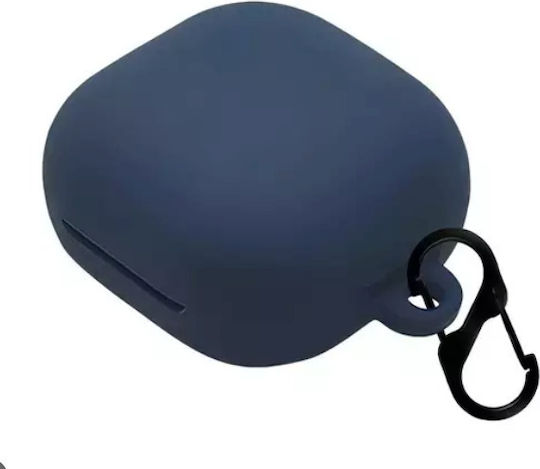 Θήκη Σιλικόνης με Γάντζο σε Navy Μπλε χρώμα για Galaxy Buds2