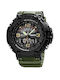 Skmei 1617 Analog/Digital Watch Chronograph Battery with Rubber Strap Army Green