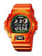 Skmei Digital Men's Watch 30mm Battery with Rubber Strap Orange