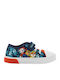 Παιδικά Sneakers με Σκρατς & Φωτάκια Μπλε