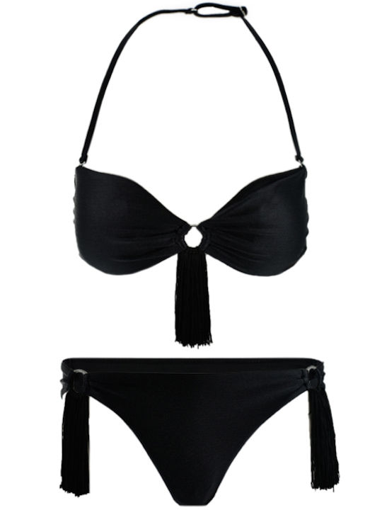 Bikini Set with Light Padding Brazil Black