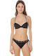 Bikini Bra Black Animal Print