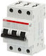 Abb Automatic Circuit Breaker 10A Triple-pole AC 70422