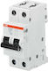 Abb Automatischer Schutzschalter 1A Zweipolig AC 47004