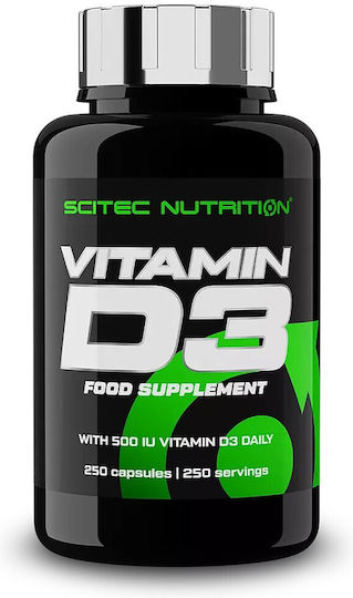Scitec Nutrition Vitamin D 3 Vitamin for Immune System Boost & Bone Health 500iu 250 caps