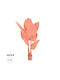 Artificial Plant in Pot Red 120cm GloboStar