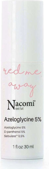 Nacomi Next Level Red Me Away Azeloglycine 5% Αντιγηραντικό Serum Προσώπου με Υαλουρονικό Οξύ 30ml