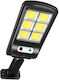 Street Solar Light 400W Cold White 6500K with Motion Sensor and Remote Control IP66 12cmx4cmx28cmcm