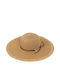 Doca Γυναικείο Ψάθινο Καπέλο Panama Καφέ
