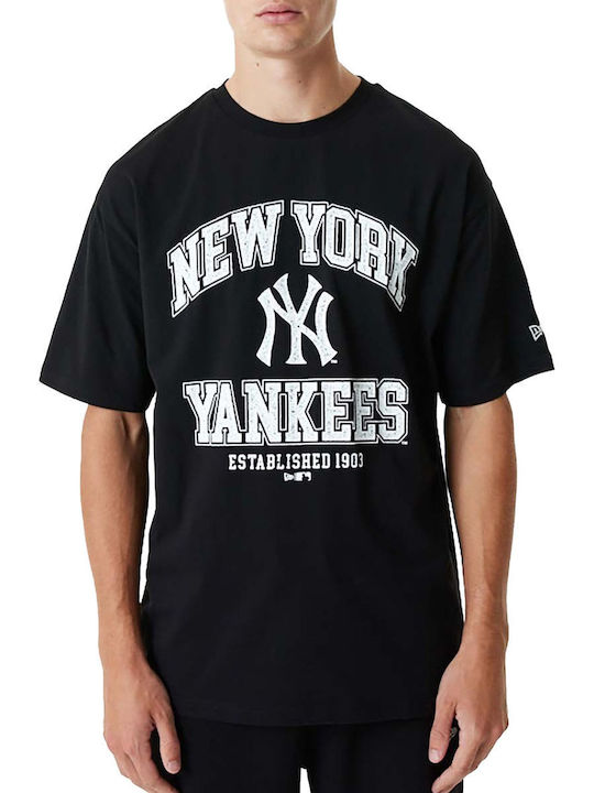 New Era New York Yankees MLB Bărbați T-shirt Sportiv cu Mânecă Scurtă Negru