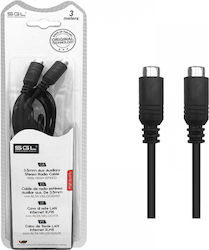 SGL SGL 3.5mm Jack Cable - 3.5mm Female to 3.5mm Female Black Length 3m
