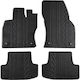 Apesan Set of Front and Rear Mats 4pcs for Volkswagen T-Roc 2017 Black