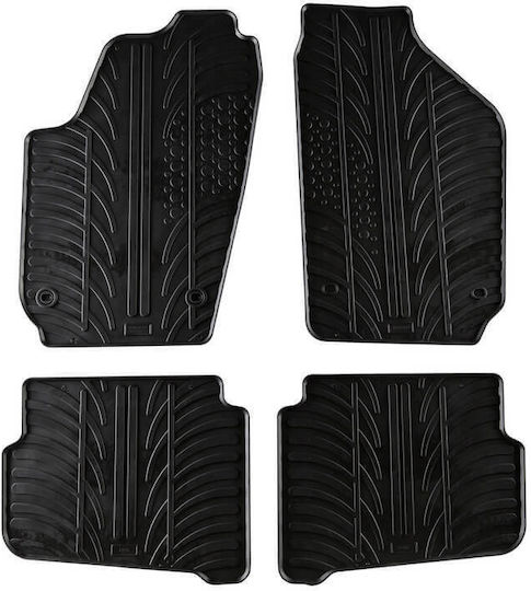 Apesan Σετ Μπροστινά και Πίσω Πατάκια 4τμχ για Seat Ibiza / Cordoba Volkswagen Polo Μαύρα