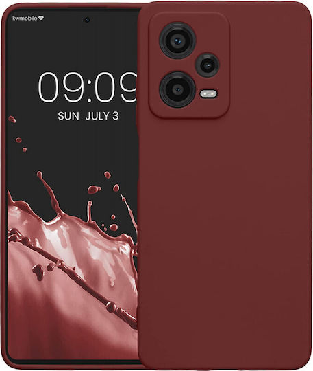 KWmobile Back Cover Σιλικόνης Μπορντό (Redmi Note 12 Pro / Poco X5 Pro)