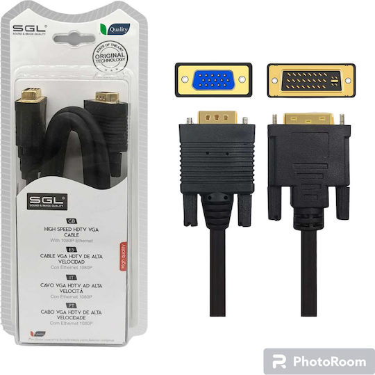 SGL HDMI-Kabel mit HDMI-Stecker 1,5 m Schwarz