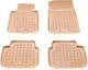 Sahler Set of Front and Rear Mats 4pcs Tray Type for BMW Series 3 / E46 / E90 / E91 Black