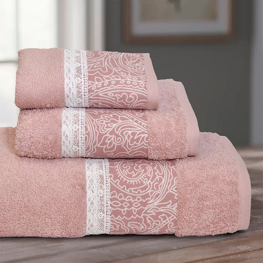 Lino Home Set Prosoape de Baie 3 buc Pasilio Apple Greutate 500gr/m²