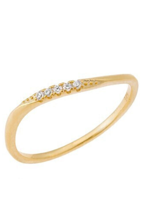 Senza Damen Ring Ehering mit Zirkonia aus Silbe...