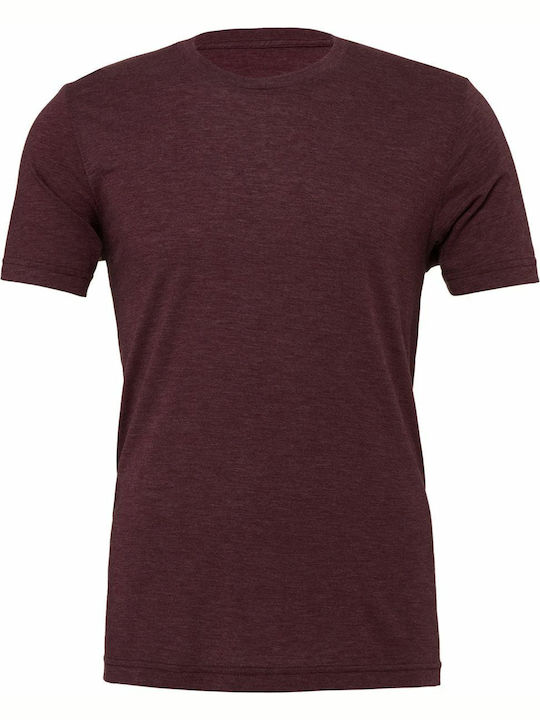 Bella Canvas Triblend Werbe-T-Shirt Maroon