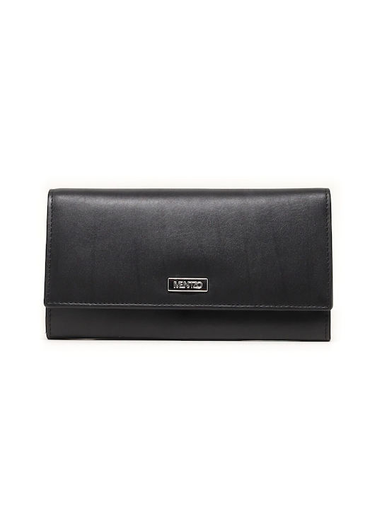 Leather Wallet MENTZO L310 BLACK RFID ATHENA