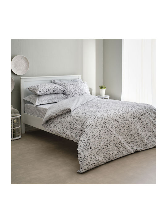 Charalambidis Textiles Duvet Cover Double 200x240 Olive Grey
