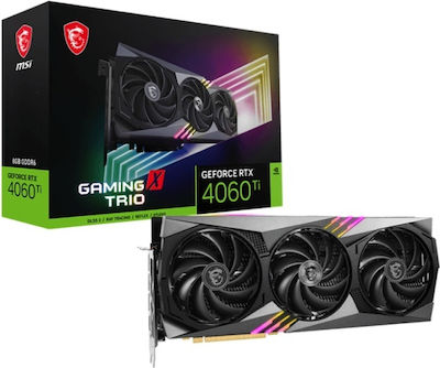 MSI GeForce RTX 4060 Ti 8GB GDDR6 Gaming X Trio Κάρτα Γραφικών