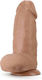 Blush Au Naturel Chub Ρεαλιστικό Dildo με Όρχεις και Βεντούζα Mocha 25cm